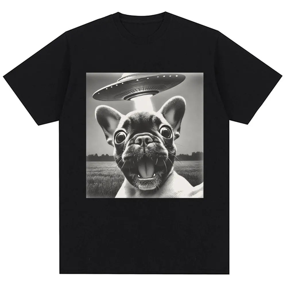 French Bulldog UFO Encounter Tee