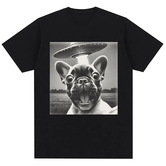 French Bulldog UFO Encounter Tee