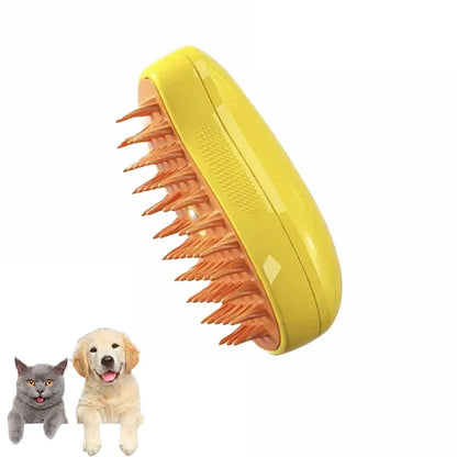 3-in-1 Pet Grooming Brush with Electric Spray