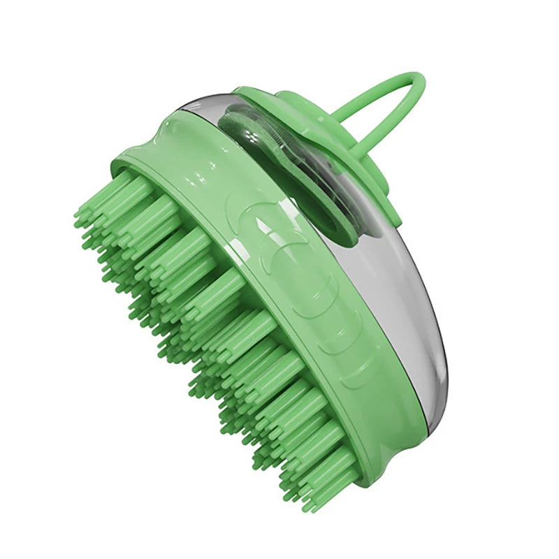 2-in-1 Pet Bath Brush with Shampoo Dispenser