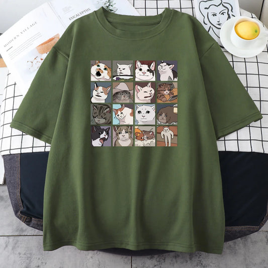 Meme Cats Puzzle T Shirt