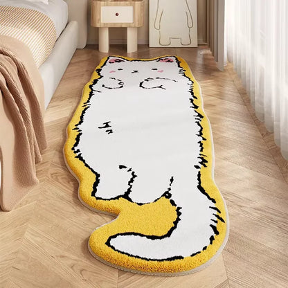 Cat Long Carpet Fluffy Bedside