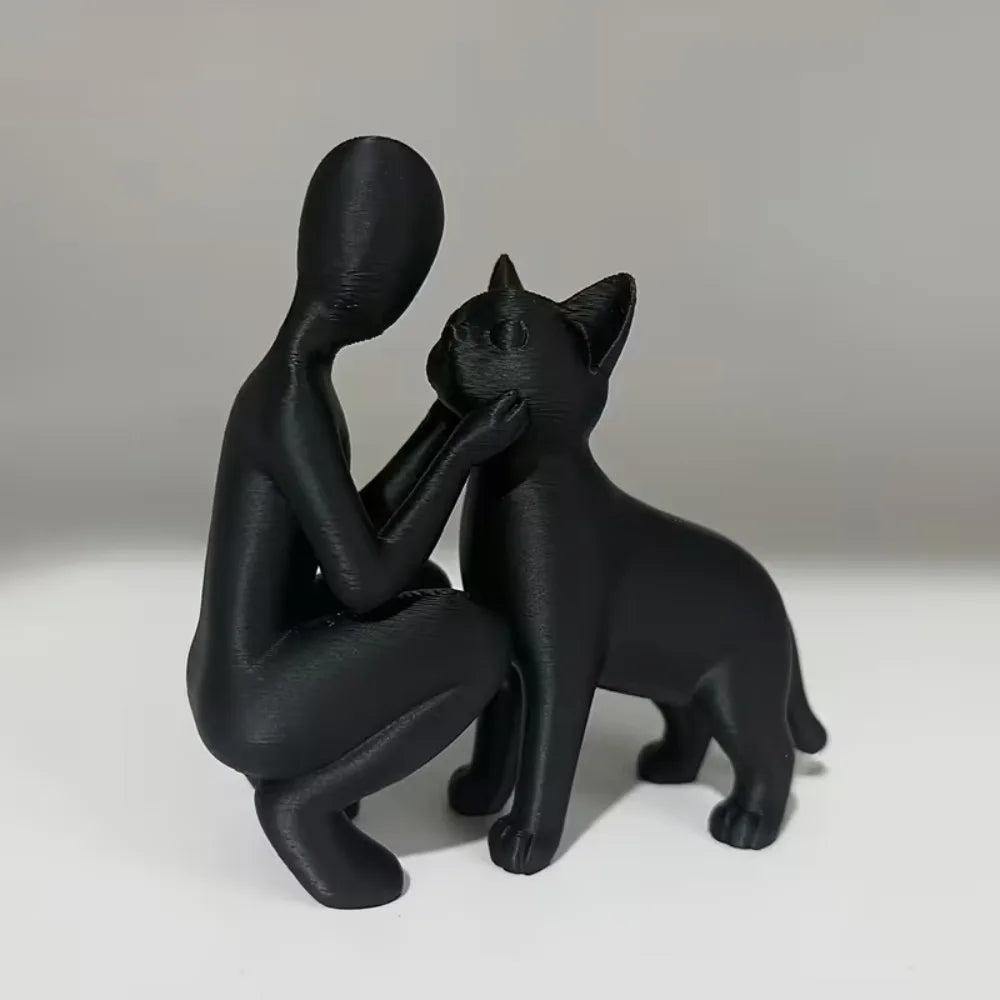 Statues of Owners and Cats