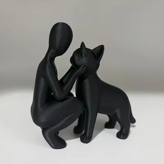 Statues of Owners and Cats