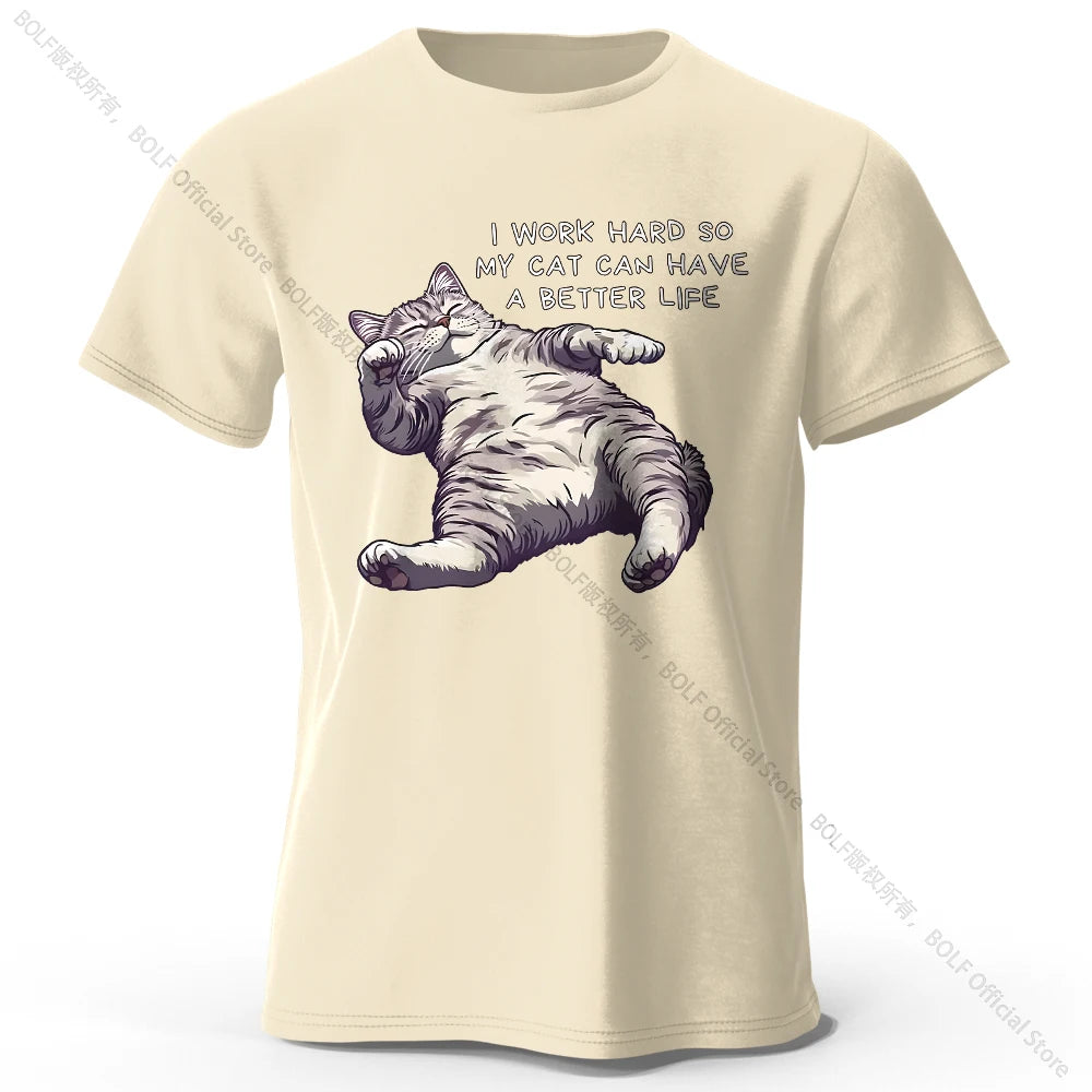 Cat Lover Cotton T-Shirt