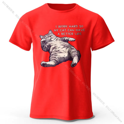 Cat Lover Cotton T-Shirt