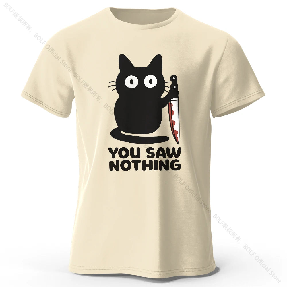Vous n’avez rien vu chemise de chat