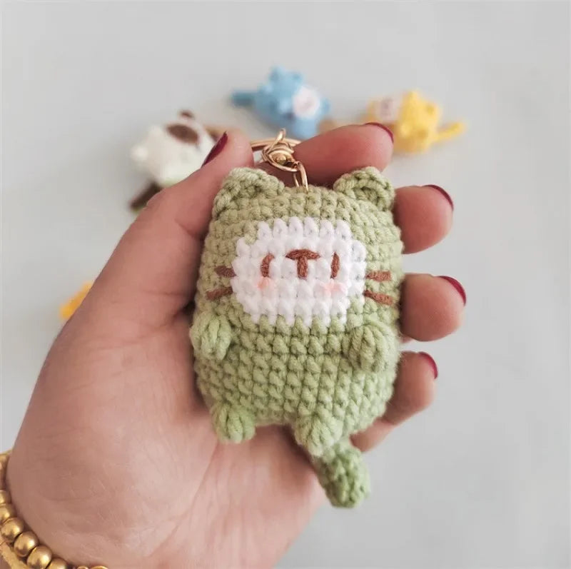 Porte-clés au crochet série chaton