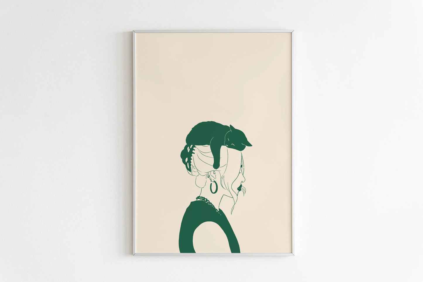 Poster da parete con gatto minimalista