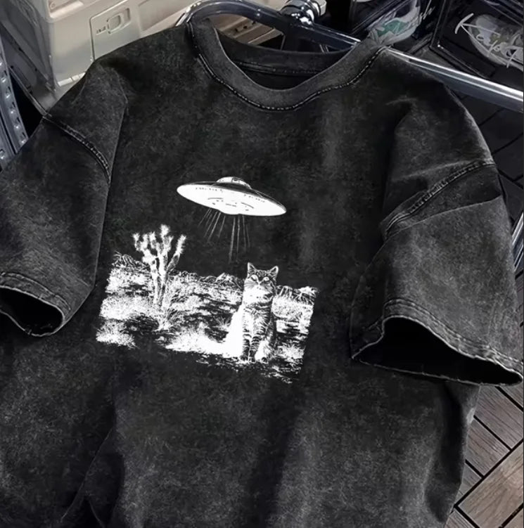 T-Shirt Dancing Cat Star