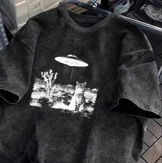 T-Shirt Dancing Cat Star