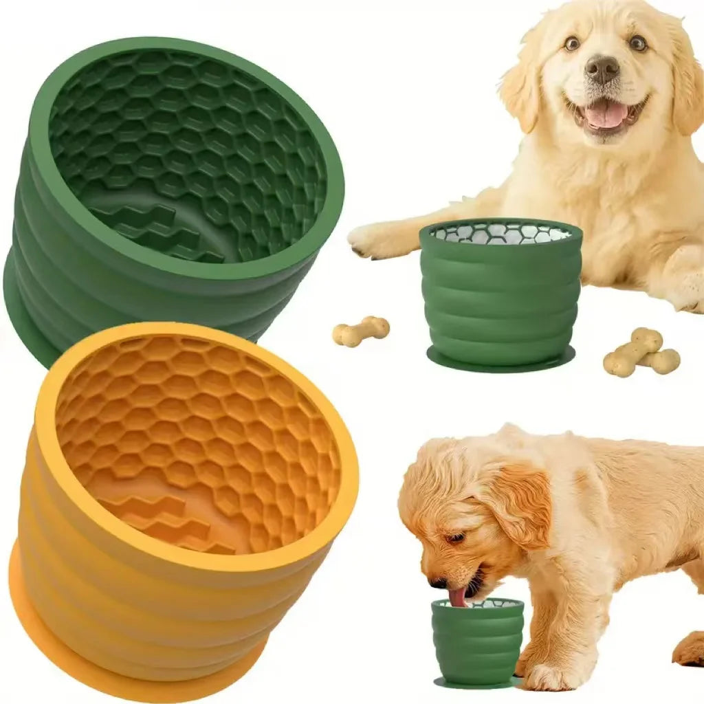 Honeycomb Slow Feeder Dog Bowl