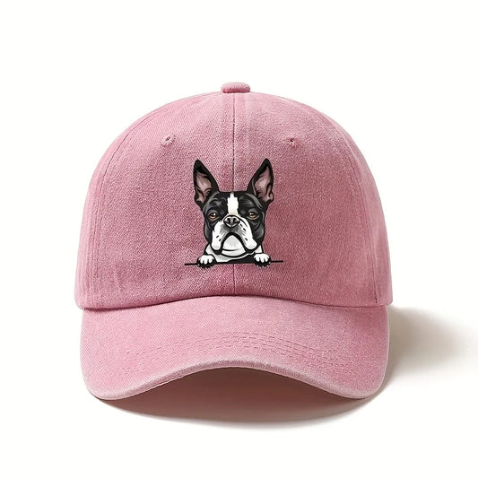 Boston Terrier Embroidered Cap