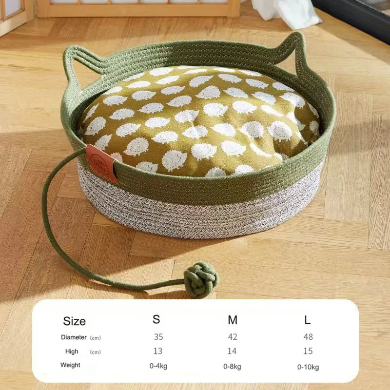 Kitten Basket Cotton Bed