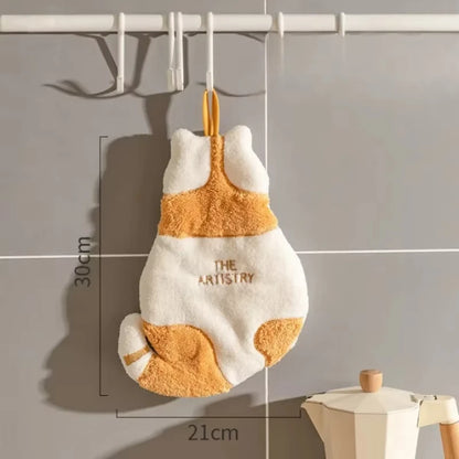Cute Cat Hanging Towel