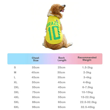 National Team Dog Soccer Jersey