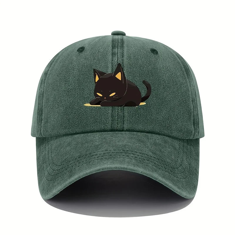 Berretto da gatto nero stile retrò