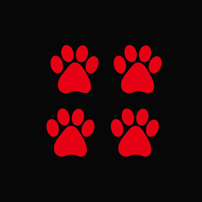 Paw Print Trail Car Decals