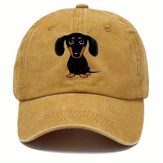 Charming Dachshund Embroidered Cap
