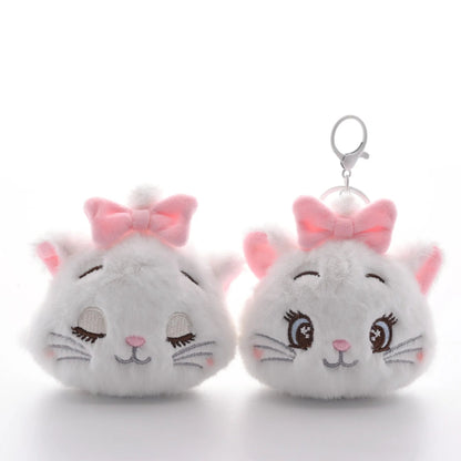 Porte-clés en peluche chat Marie