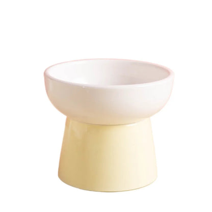 Cat Elevated Bowl Ceramic