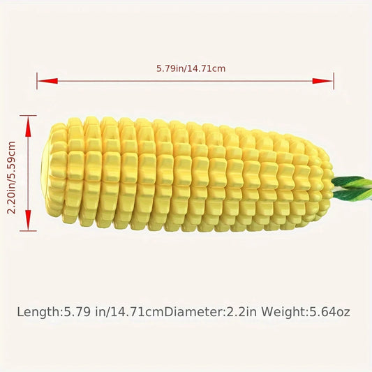 Corn Cob Squeaky Dog Chew Toy