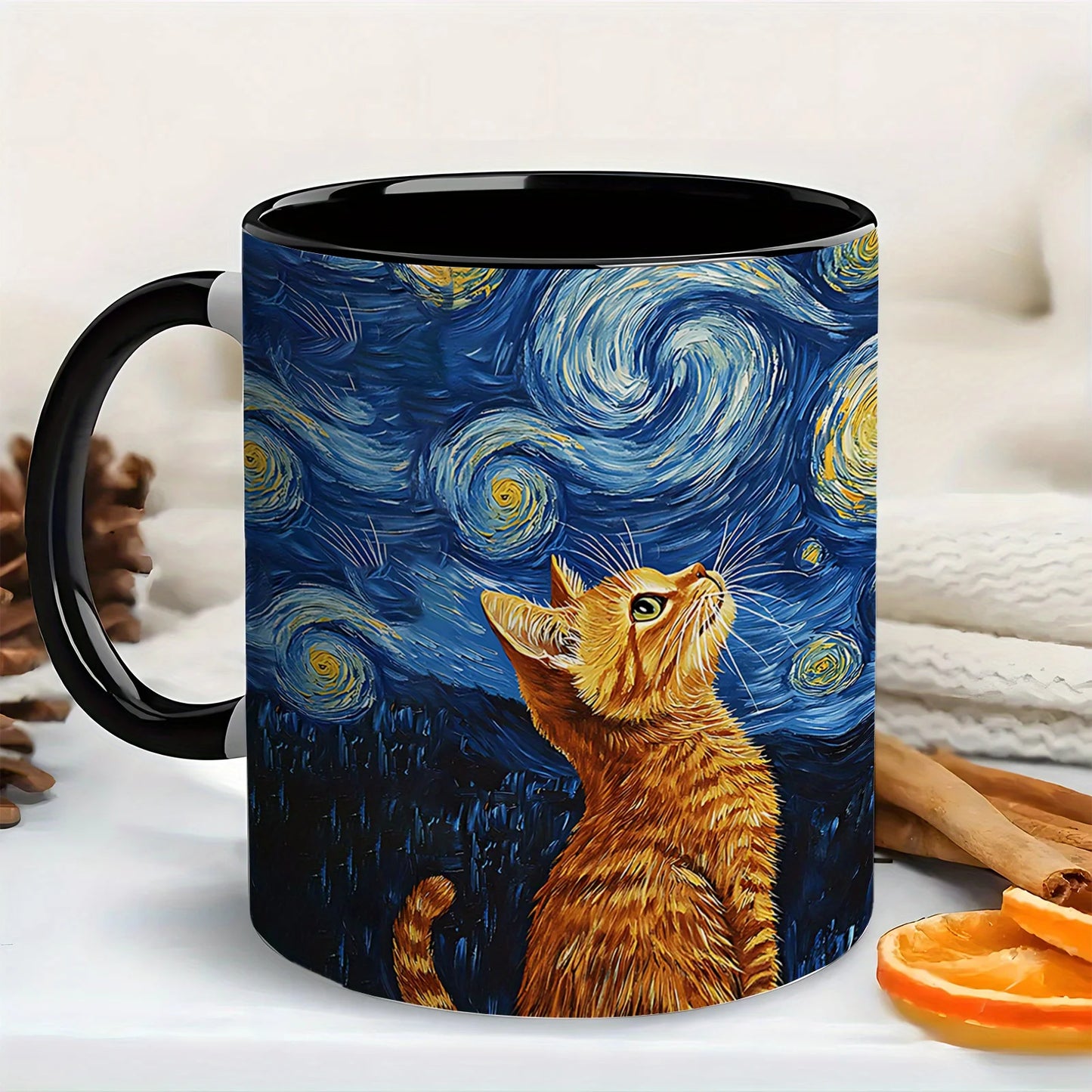 Tasse d’art Chat Van Gogh