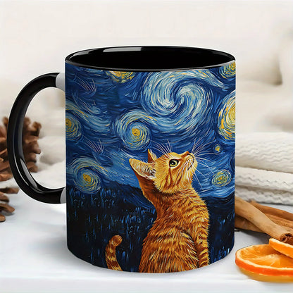 Tasse d’art Chat Van Gogh