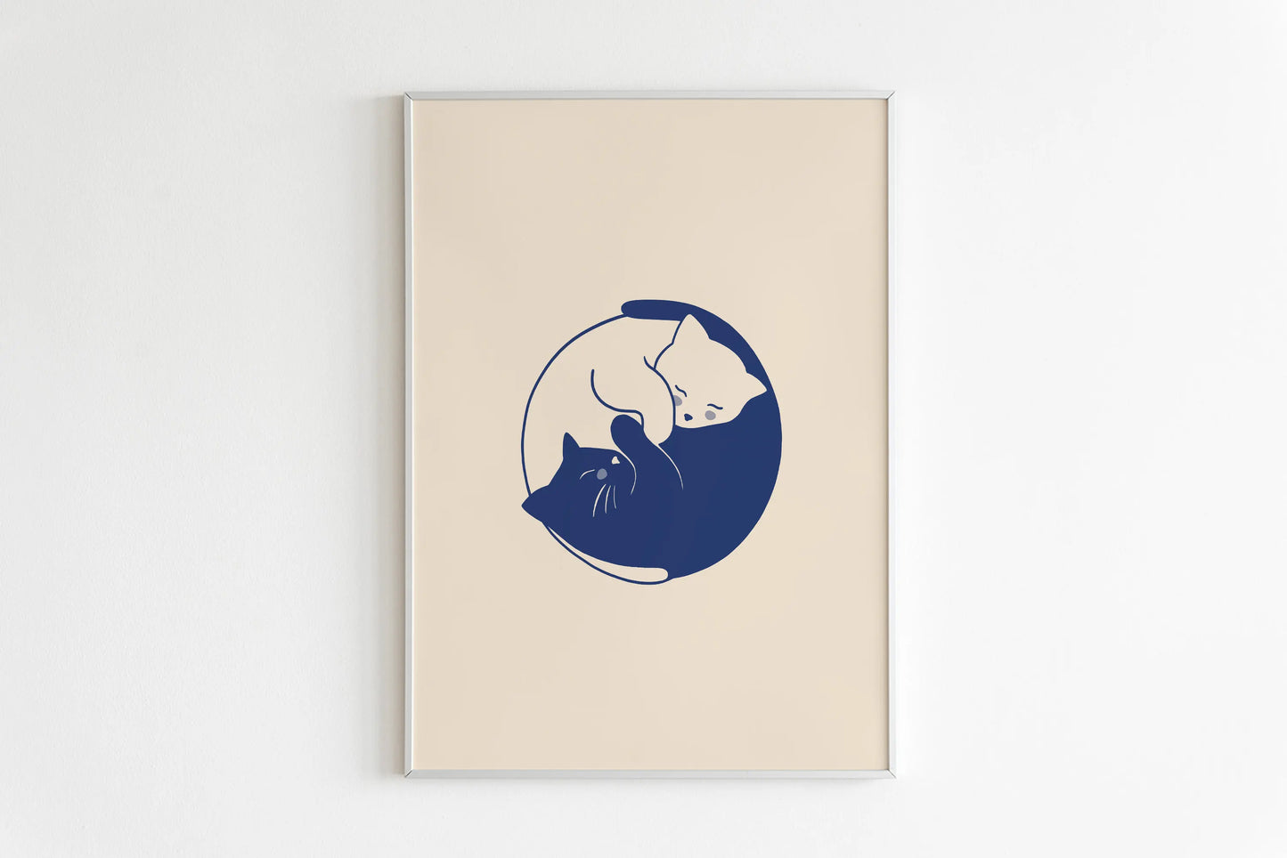 Poster da parete con gatto minimalista