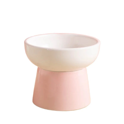 Cat Elevated Bowl Ceramic
