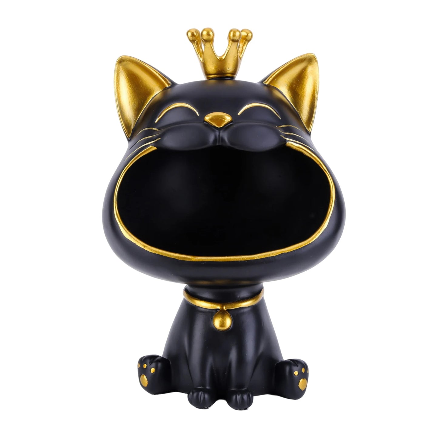 Cat Statue Desktop Storage