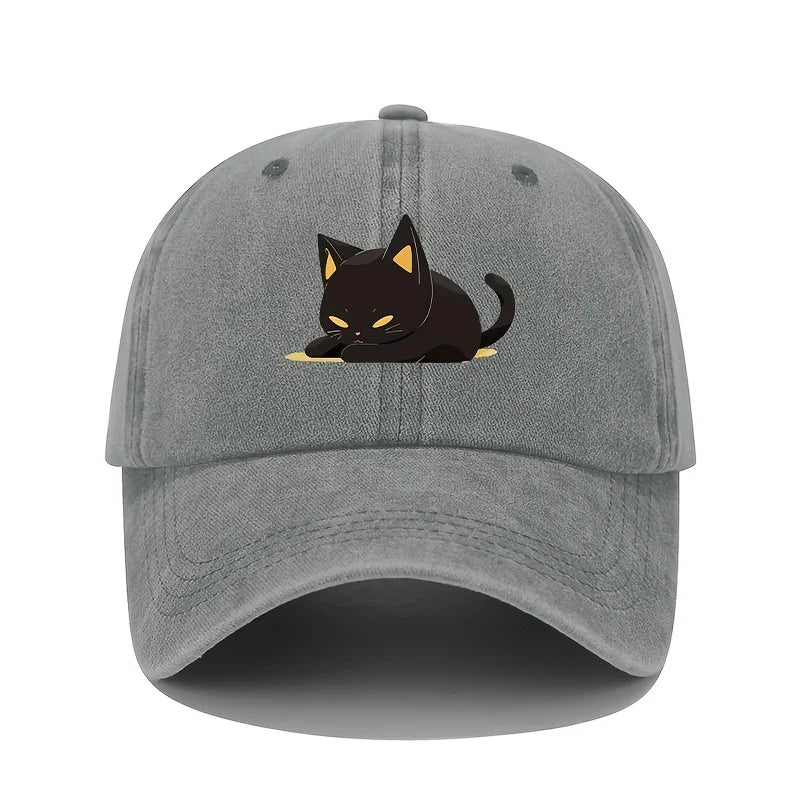 Berretto da gatto nero stile retrò