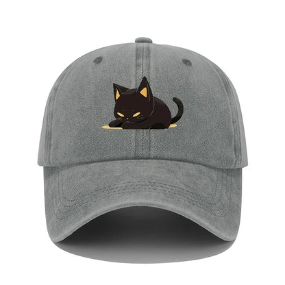 Berretto da gatto nero stile retrò