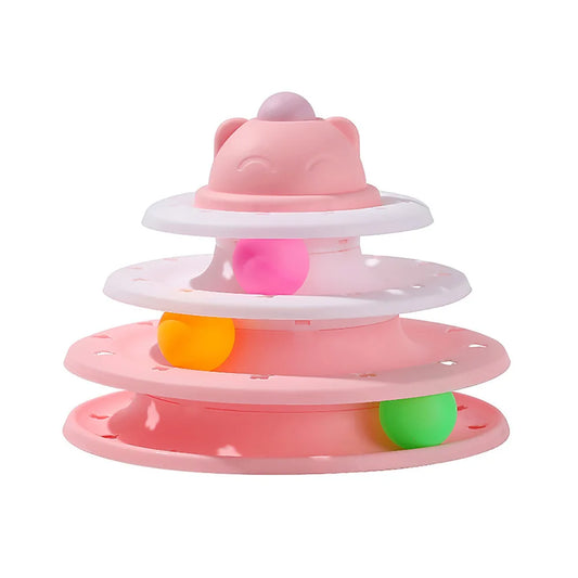 Interactive Pet Ball Tower Toy