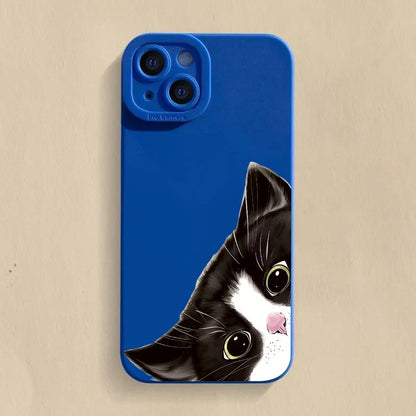Black Cat Silicone iPhone Case