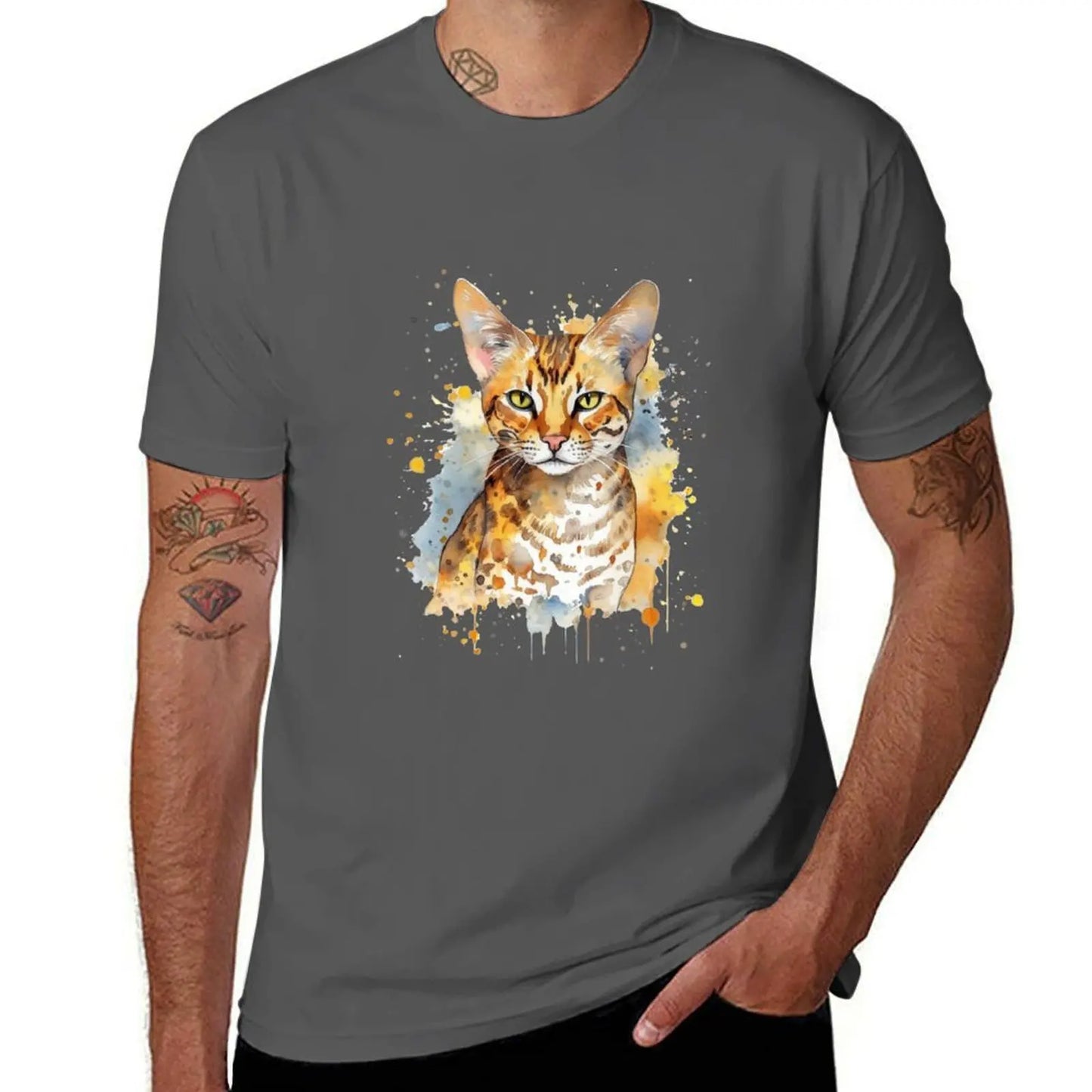 Ocicat Cat Painting T-Shirt