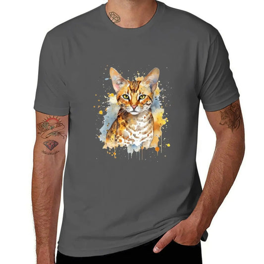 Ocicat Cat Painting T-Shirt
