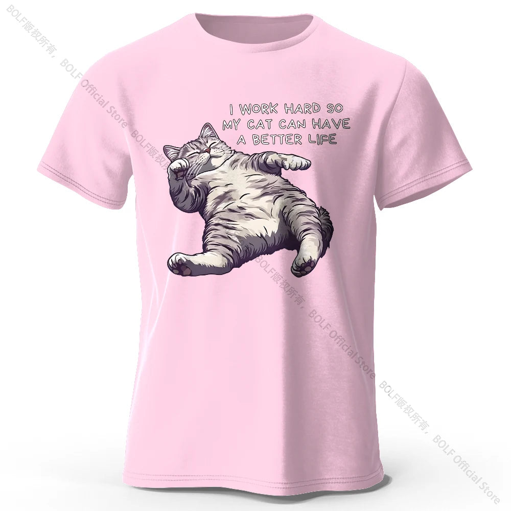 Cat Lover Cotton T-Shirt
