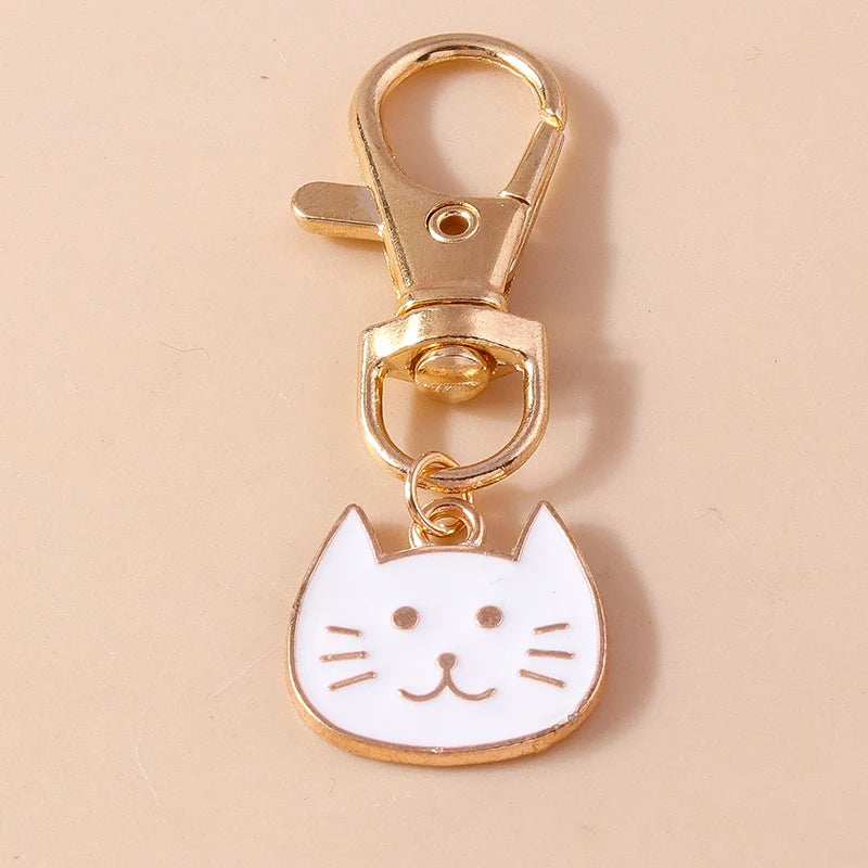 Cute Cartoon Cat Keychain
