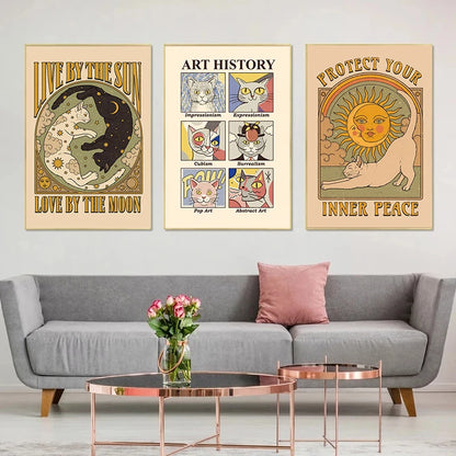 Cat Vintage Poster Tarot
