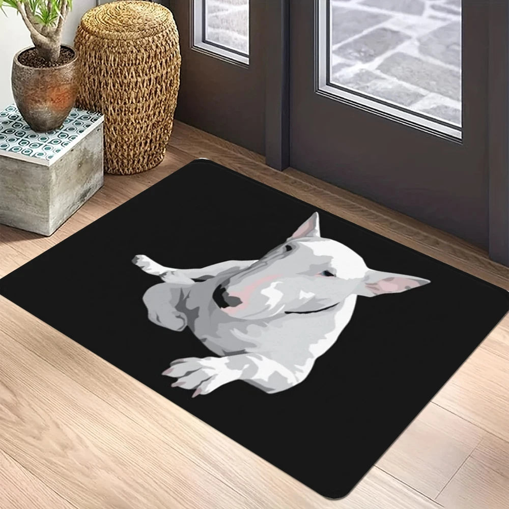 Bullterrier-Willkommens-Bodenmatte