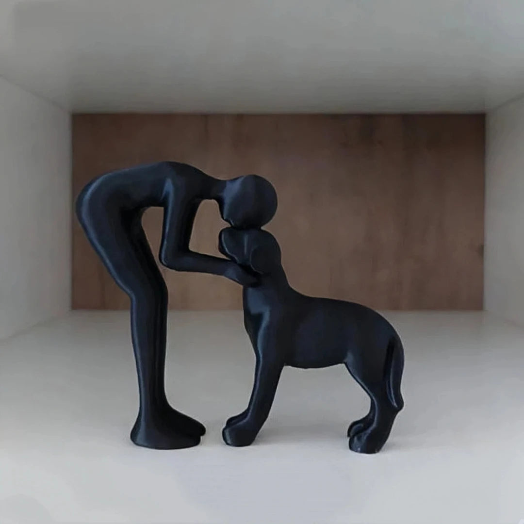 Human-Dog Bond Sculpture