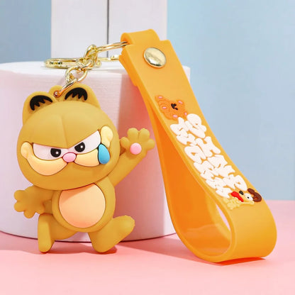 Garfield & Odie Silicone Keychain