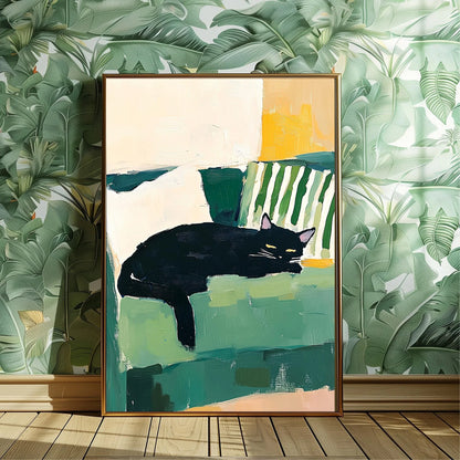 Sleeping Cat Wall Art