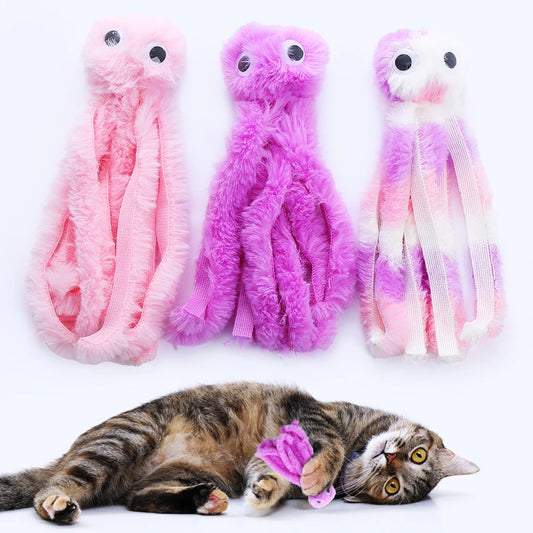 Jouet mignon pour chat poulpe