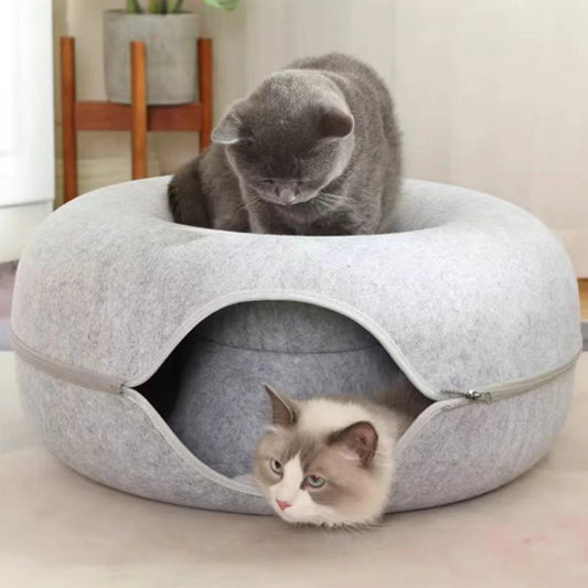 Tunnel Donut Cat Bed