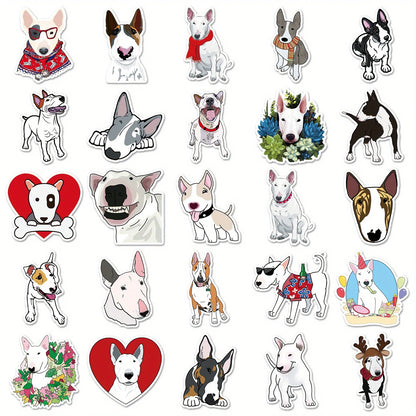 50pcs Bull Terrier Decals
