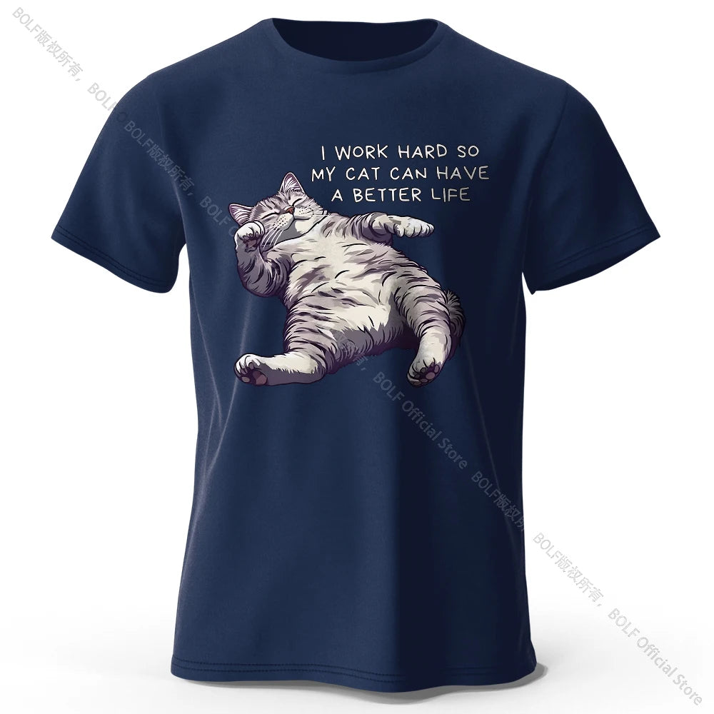 Cat Lover Cotton T-Shirt