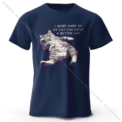 Cat Lover Cotton T-Shirt