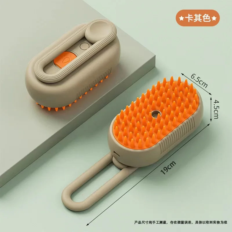 Steam Spray Pet Grooming Brush